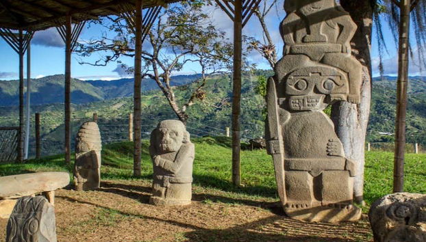 Megalithic monuments of pre-Columbian America