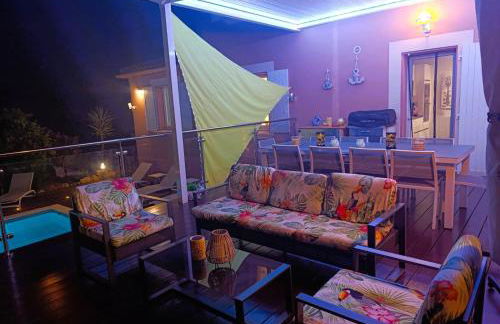 Superbe Villa 5 étoiles Presqu'Île de Giens la Madrague Rita la Villa d'Or vue mer piscine - Foto 11