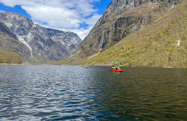 Vossevangen: Ganztägige geführte Kajaktour durch den Nærøyfjord - Foto 3