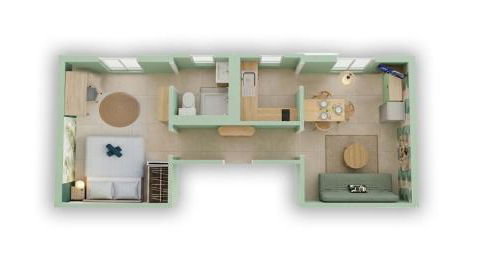 B601 Appartement avec une chambre et parking privé à St Georges sur Baulch - Foto 2