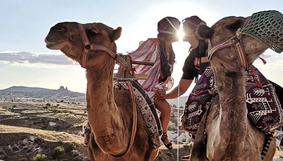 Giro in cammello in Cappadocia