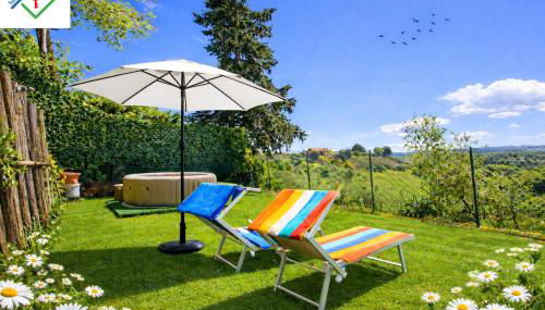 Casale il Petruccaio - Jacuzzi e Vista Panoramica sulle Colline Toscane - Foto 5, Garden, sunbed