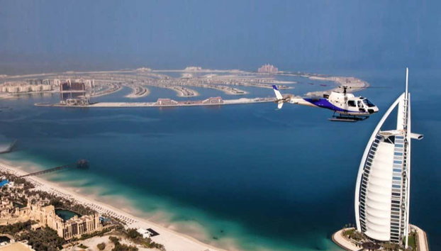 Dubái por tierra, mar y aire - Foto 4, El helicóptero sobrevolando Dubái