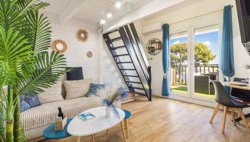 T2 MODERNE VUE MER LES SABLETTES CLIM- WiFi- PARKING - Foto 5