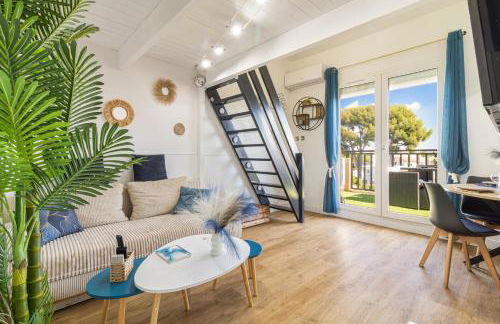 T2 MODERNE VUE MER LES SABLETTES CLIM- WiFi- PARKING - Foto 5