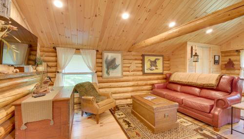 Trout Ponds and Sauna Unique Log Cabin in Freedom - Foto 4