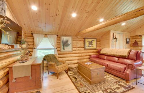 Trout Ponds and Sauna Unique Log Cabin in Freedom - Foto 4