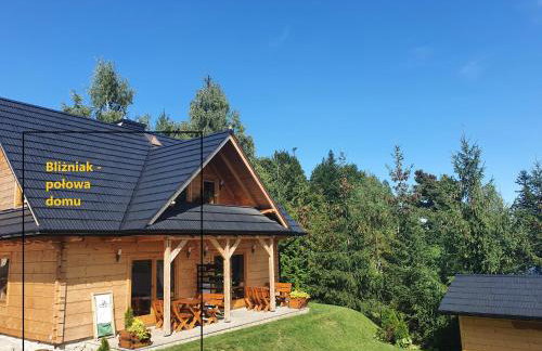 Borowikowe Zacisze drewniane domy z kominkami - Foto 52