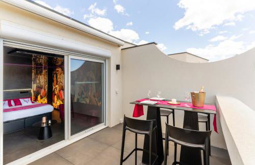 le Velvet Jardin d'Eden Couple Only - vue mer - piscine - garage privé - Village Naturiste - Foto 11