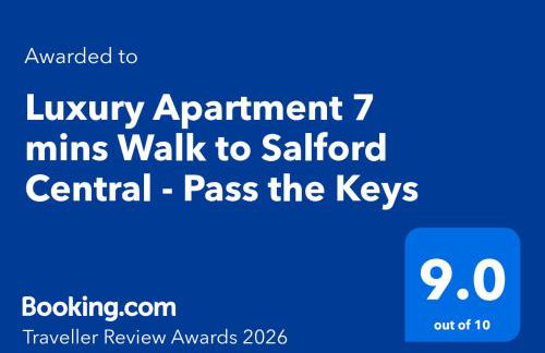 Luxury Apartment 7 mins Walk to Salford Central - Pass the Keys - Foto 5