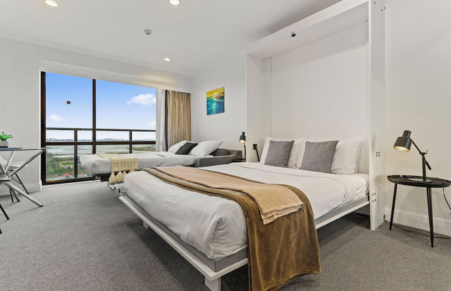 Sea City Views Takapuna Studio w Carpark - Foto 9