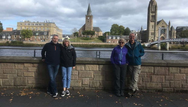 Posez pour une photo durant la visite guidée