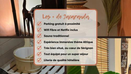 Le Jacaranda - Suite africaine - Sauna & Netflix - Foto 3