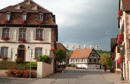 Résidence de 80 m2 avec balcon & cour alsacienne - début Route des Vins - Foto 8