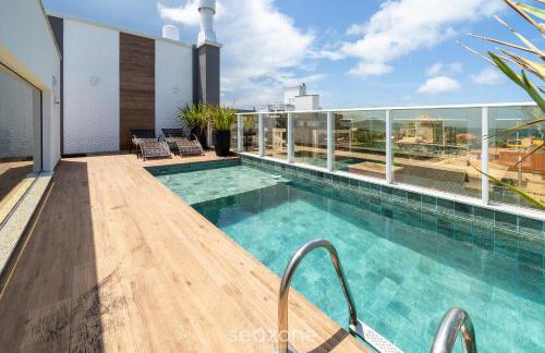Apto c/ piscina e churrasqueira Bombinhas RNA0303 - Foto 46