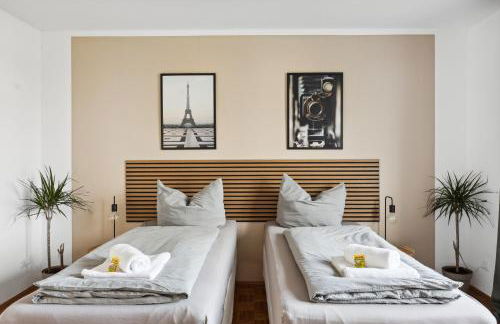 Larooms Merseburg - Apartment NP61 - 2 Zimmer - 4 Betten - Waschmaschine - Parkplatz - Balkon - Foto 5