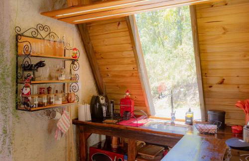 Chale Alcantara Jacuzzi, Lareira e Deck com Vista - Foto 14