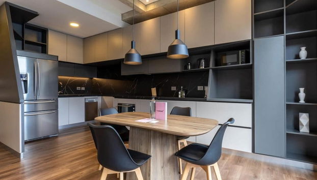 w Monochrome Loft With Terrace in Parque 93 - Foto 3, Habitación