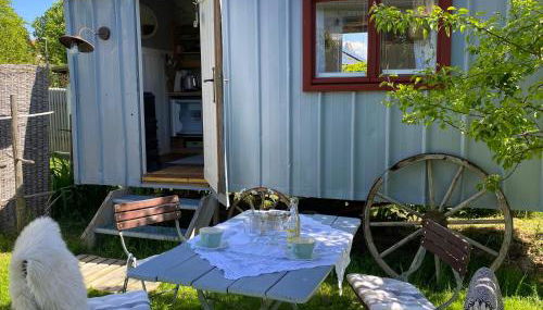 Bei uns im Allgäu - Gästewagen Hoimelig mit Solardusche - Foto 4