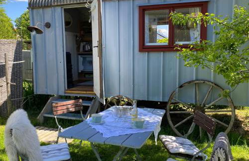 Bei uns im Allgäu - Gästewagen Hoimelig mit Solardusche - Foto 4