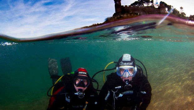 Diving in the bay of Tossa de Mar