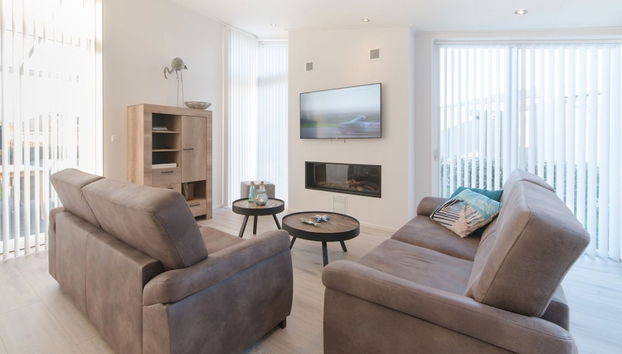 Modern Chalet by Forest in Zeeland - Foto 5, Wohnbereich