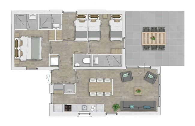 Bungalow at Nieuwvliet Bad Beach Resort - Photo 8