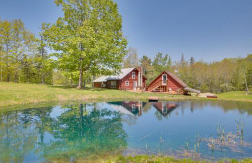 Trout Ponds and Sauna Unique Log Cabin in Freedom - Foto 1