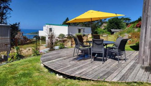 La boite à coucou, Appartement pour 6 personnes, avec jardin , vue mer, à 400 m de la plage pors mabo - Foto 5, sunbed