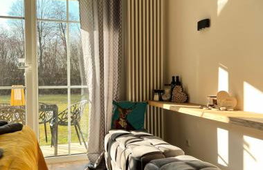 Bavaria Mountain Chalet DESIGN Ferienwohnung SKI Arber Osser Terrasse Sauna in Villa mit Bergblick bis 6 Pers - Foto 12