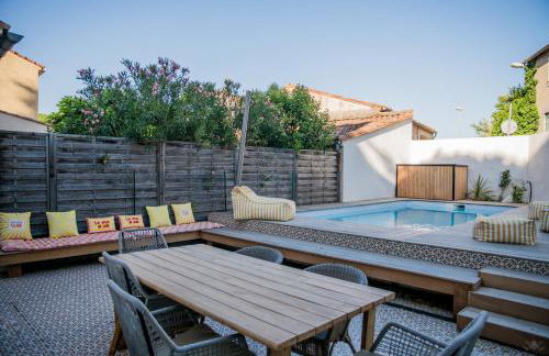 Maison Nomade piscine privée, parking et clim - Foto 63