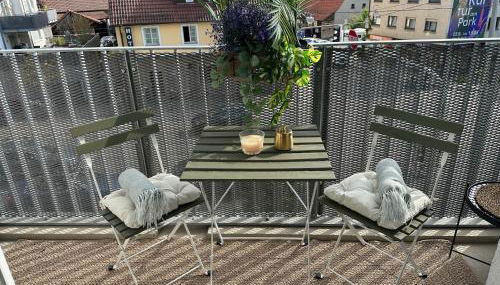 Stilvolles und modernes Appartement mit sonnigem Balkon in Flughafen- und Messenähe 31 - Foto 4