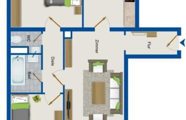 Familienfreundliche geräumige Design-Wohnung mit Balkon im Zentrum - APOLONIAliving - Foto 25