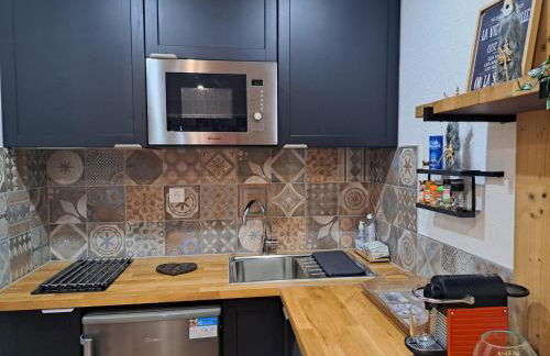 STUDIO 2 ALPES STYLE CHALET au PIED DE TELESIEGE DU DIABLE - Foto 20