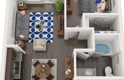 Luxe One Bedroom Apartment with Balcony - Foto 15