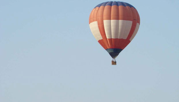 Una mongolfiera in volo