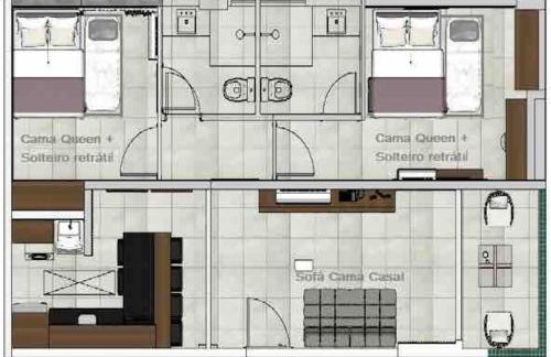 Apto 2 suites com elevador no Frances -Adm Nutelss - Foto 2