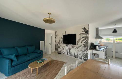 Charmant T3 Ultra cosy Jardin 50m des plages - Foto 3