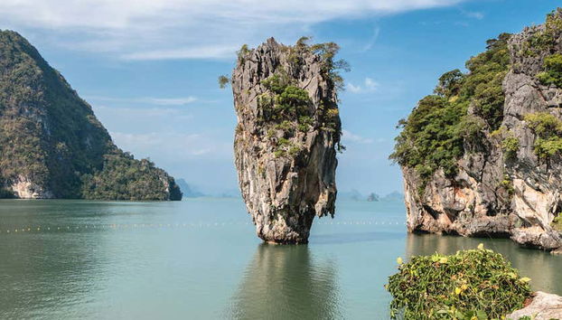 Marvel at the gravity-defying pinnacle of James Bond Island