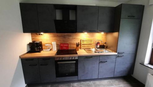 Ferienhaus Waldblick - Foto 4, stove, dishwasher