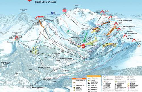 Chalet La Grande Ourse Meribel 135 m2 apartment near pistes - Foto 21