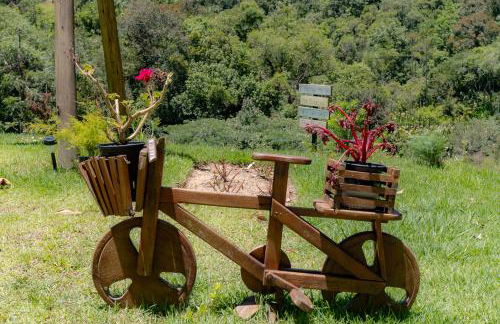 Chale Alcantara Jacuzzi, Lareira e Deck com Vista - Foto 38