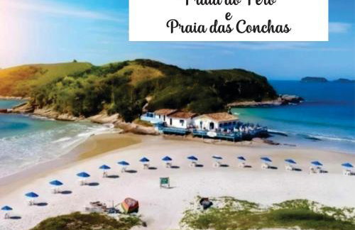 De frente a Praia do Peró, Da janela Maravilhe-se com a Vista! Apto tipo flat, Pé na Areia, Piscina, Wi Fi - Foto 61