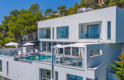 Can Ema, villa moderna con piscina frente al mar - Foto 79