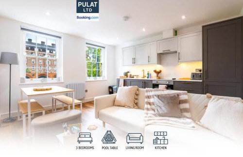 3BR Flat By Pulat Short Lets & Serviced Accommodation London With Pool Table, SmartTV & AC - Foto 1