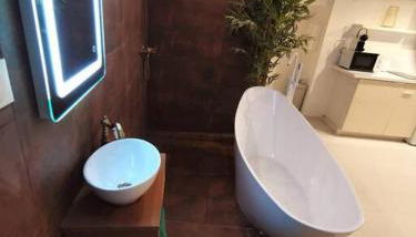 Studio équipé avec Lit rond / baignoire ilot / Table massage Aux Arcs - Foto 5