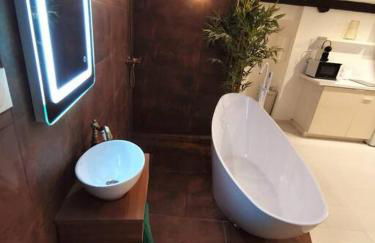 Studio équipé avec Lit rond / baignoire ilot / Table massage Aux Arcs - Foto 5