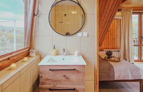 Nasza Chata Na Końcu Świata - bania z jacuzzy, palenisko, kominek, planszówki - Foto 43