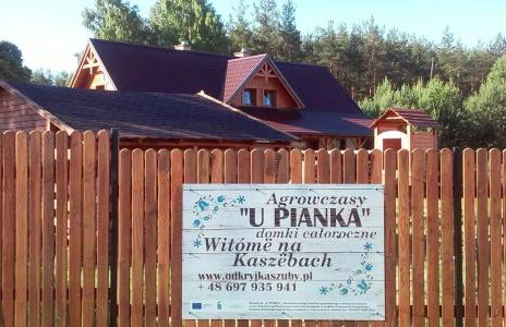 Dom drewniany na Kaszubach, rzeka, las, pola, niedaleko jeziora - Foto 18