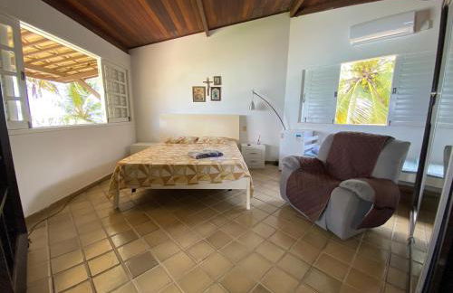 Casa à Beira Mar, piscina e 4 suítes na praia de Ipioca-Maceió-AL - Vila Ipioca - Foto 49